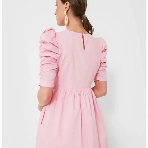 Tuckernuck Hyacinth House Puff Sleeve Mini Dress Pink XS - Picture 2 of 15